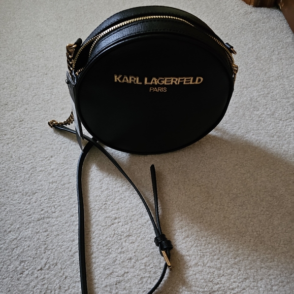 Karl Lagerfeld Handbags - Karl Lagerfeld Lafayette round crossbody purse.